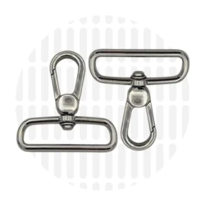 Karabiner 38 mm 2er-Set - Nickel - ZipperZoo - 113-1338-NI-02