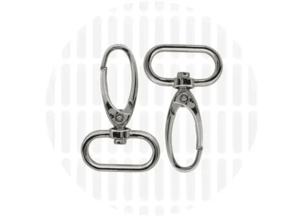 Karabiner 25 mm 2er-Set - Nickel - ZipperZoo
