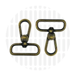 Karabiner 32 mm 2er-Set - Altmessing - ZipperZoo - 113-1332-BR-02