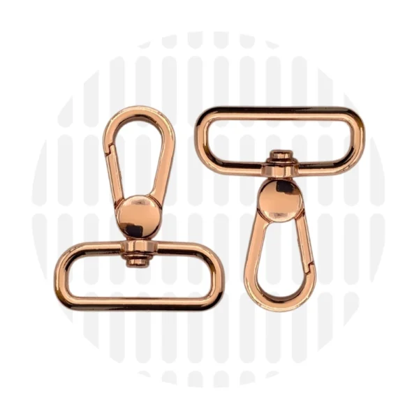 Karabiner 32 mm 2er-Set - Roségold - ZipperZoo - 113-1332-RG-02