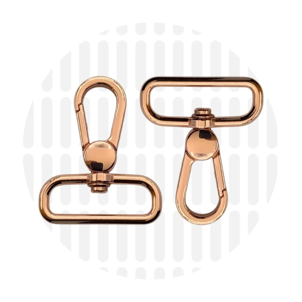 Karabiner 32 mm 2er-Set - Roségold - ZipperZoo - 113-1332-RG-02