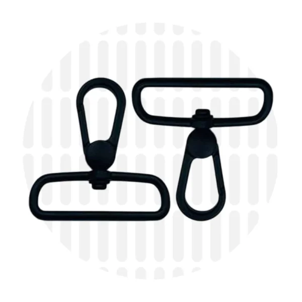 Karabiner 38 mm 2er-Set - Schwarz - ZipperZoo - 113-1338-BL-02