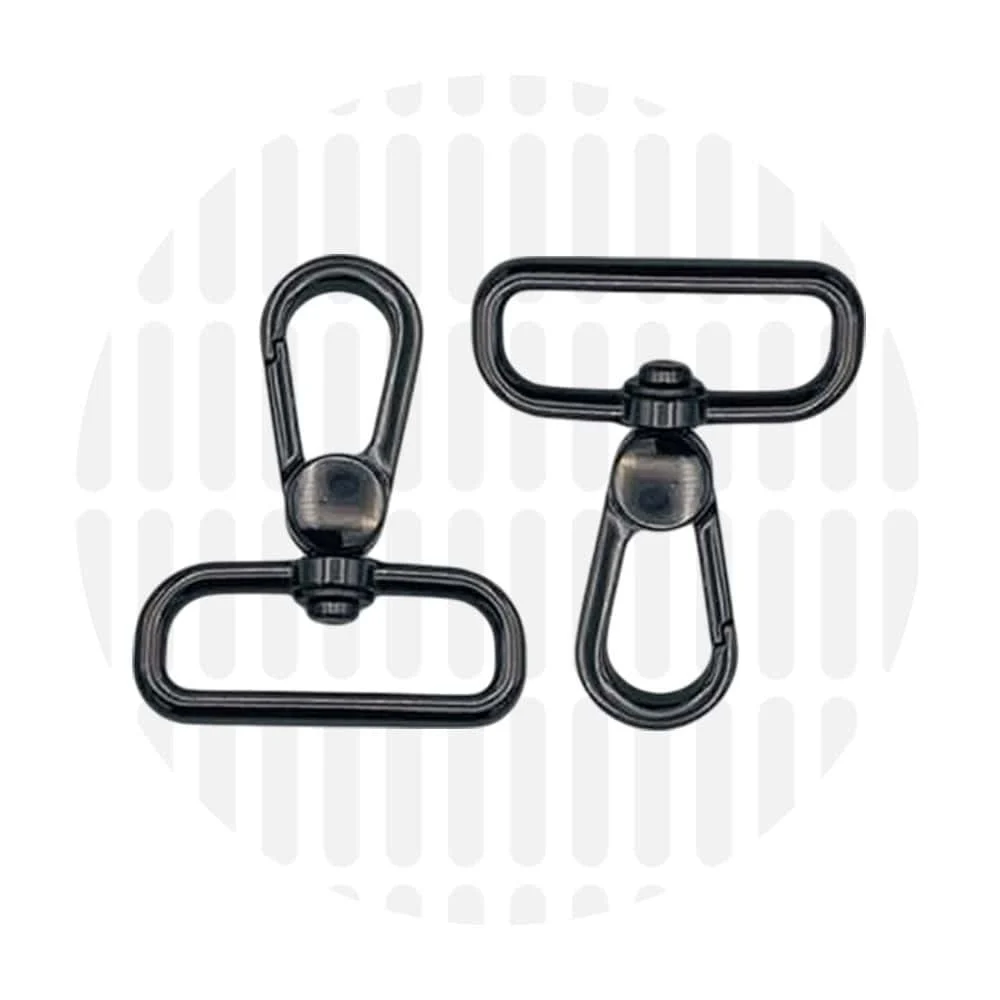 Karabiner 32 mm 2er-Set - Schwarz Nickel - ZipperZoo - 113-1332-GU-02