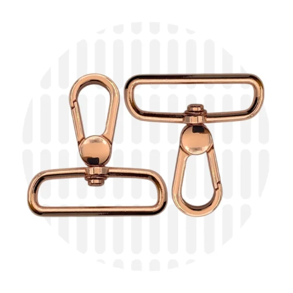 Karabiner 38 mm 2er-Set - Roségold - ZipperZoo - 113-1338-RG-02