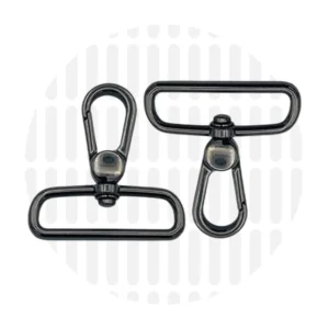 Karabiner 38 mm 2er-Set - Schwarz Nickel - ZipperZoo - 113-1338-GU-02