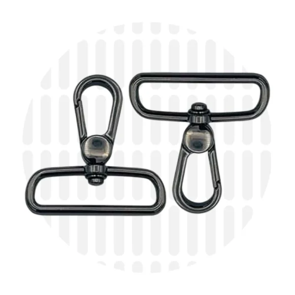 Karabiner 38 mm 2er-Set - Schwarz Nickel - ZipperZoo - 113-1338-GU-02