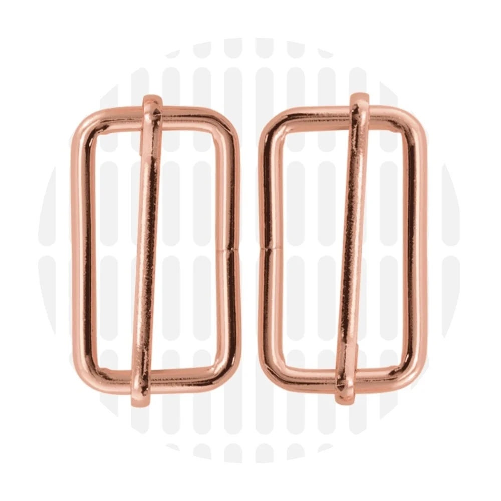 Gurtversteller / Schieber 38 mm 2er-Set - Roségold - ZipperZoo - 170-1738-RG-02