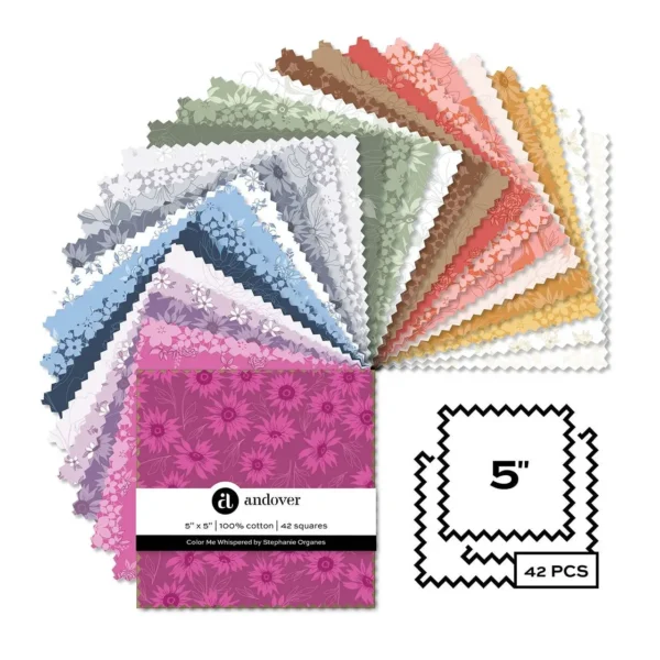 Andover Fabrics - Color Me Whispered Charm Pack - 1S-CMW-X