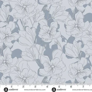 Andover Fabrics - Color Me Whispered - Magnolia Veil Grey - 10068-C