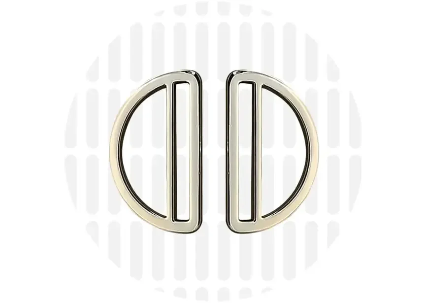 D-Ringe Sleek - 38 mm - Nickel - ZipperZoo