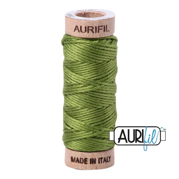 Baumwoll-Garn - Aurifil - Floss / 16 m - Fern Green - 2888