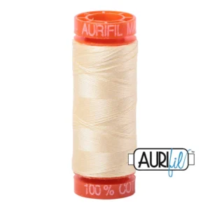 Baumwoll-Garn - Aurifil - 50wt/200m - Light Lemon - 2110 - BMK50SP200-2110
