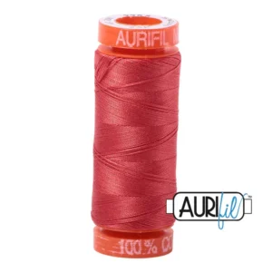 Baumwoll-Garn - Aurifil - 50wt/200m - Dark Red Orange - 2255