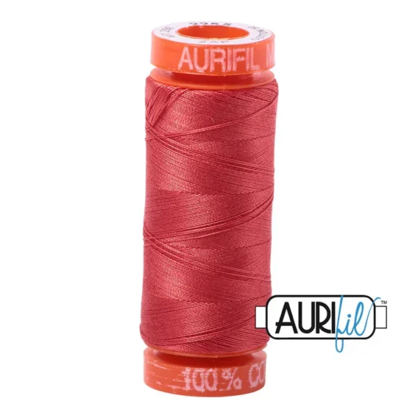 Baumwoll-Garn - Aurifil - 50wt/200m - Dark Red Orange - 2255