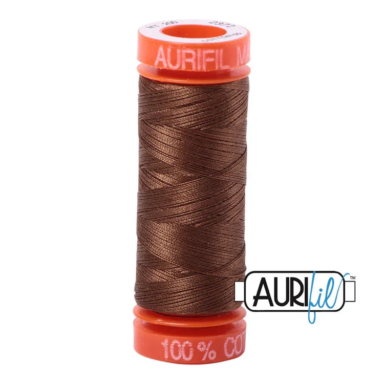 Baumwoll-Garn - Aurifil - 50wt/200m - Dark Antique Gold - 2372
