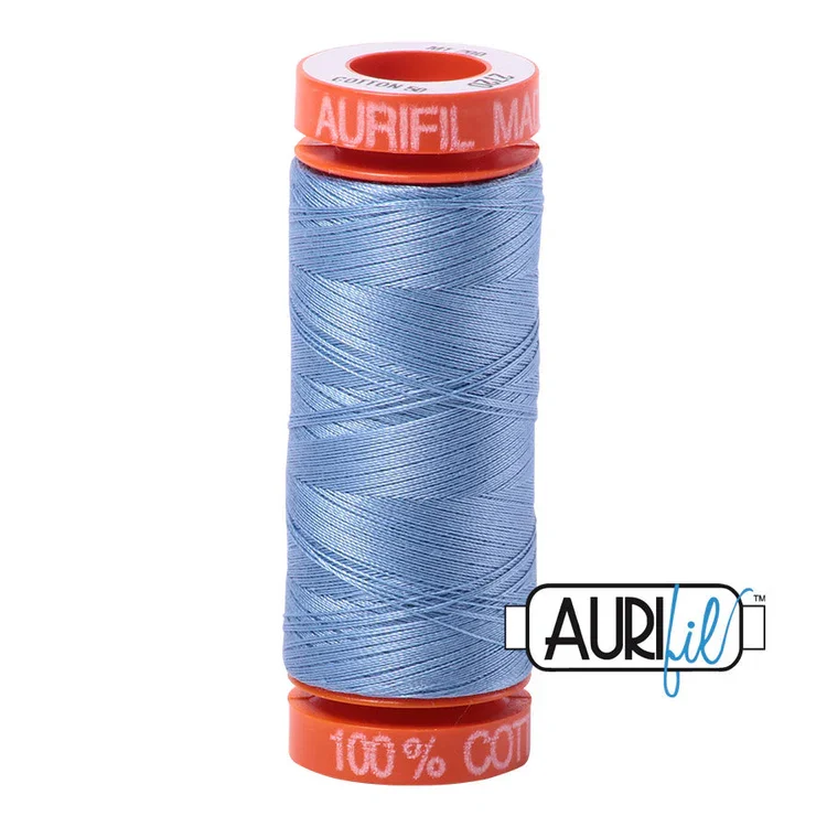 Baumwoll-Garn - Aurifil - 50wt/200m - Light Delft Blue - 2720