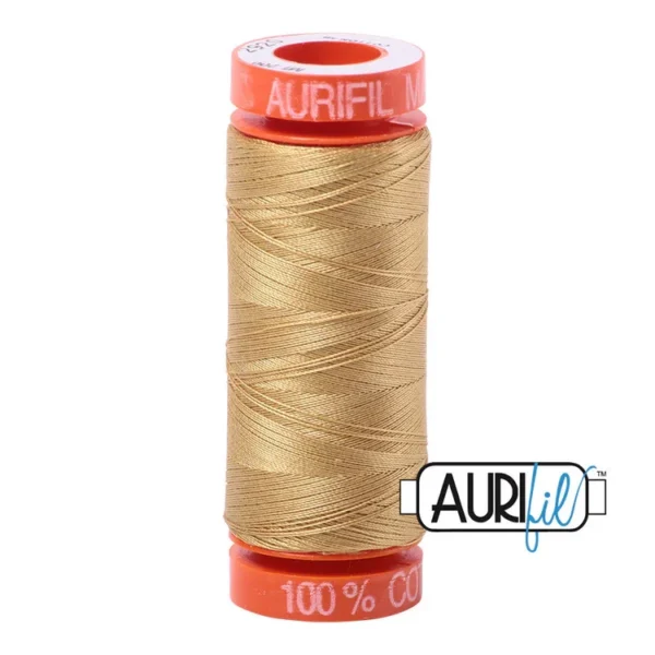 Baumwoll-Garn - Aurifil - 50wt/200m - Light Brass - 2920 - BMK50SP200-2920
