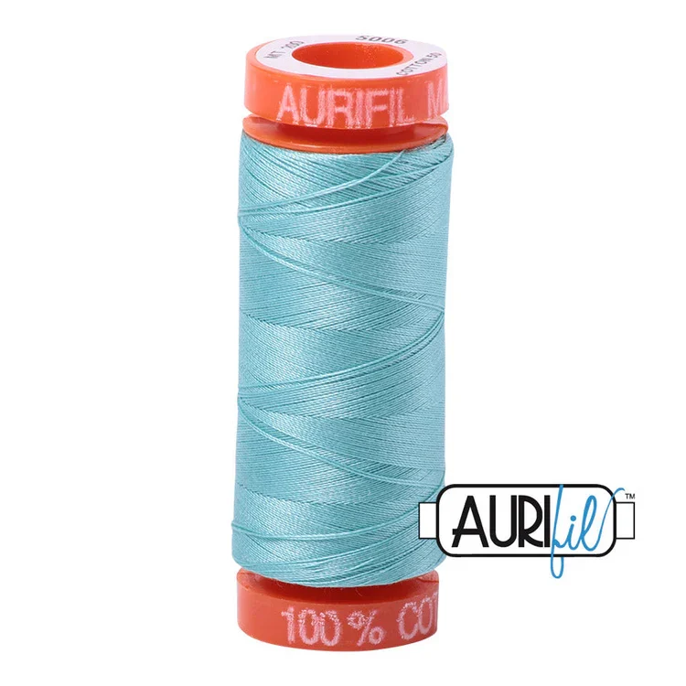 Baumwoll-Garn - Aurifil - 50wt/200m - Light Turquoise - 5006 - BMK50SP200-5006