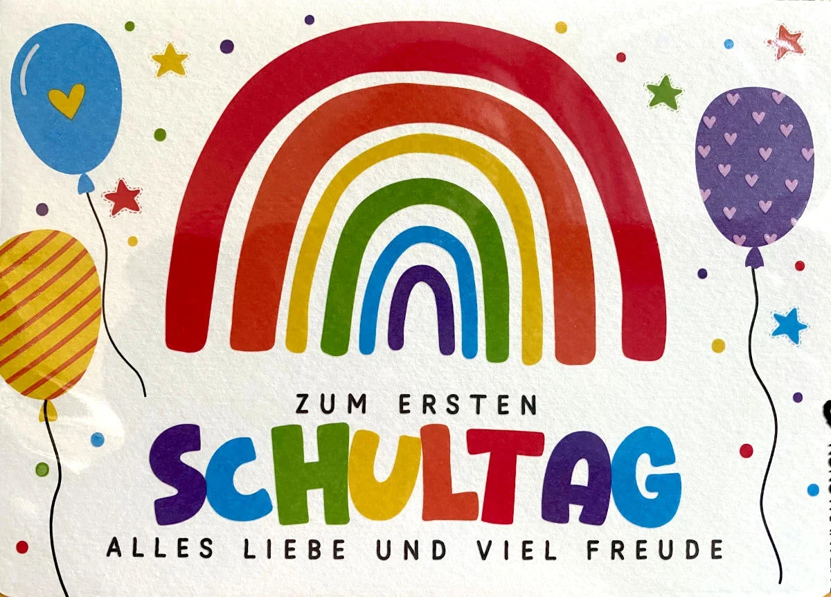 Grußkarte - Zum ersten Schultag alles Liebe und viel Freude - 803121