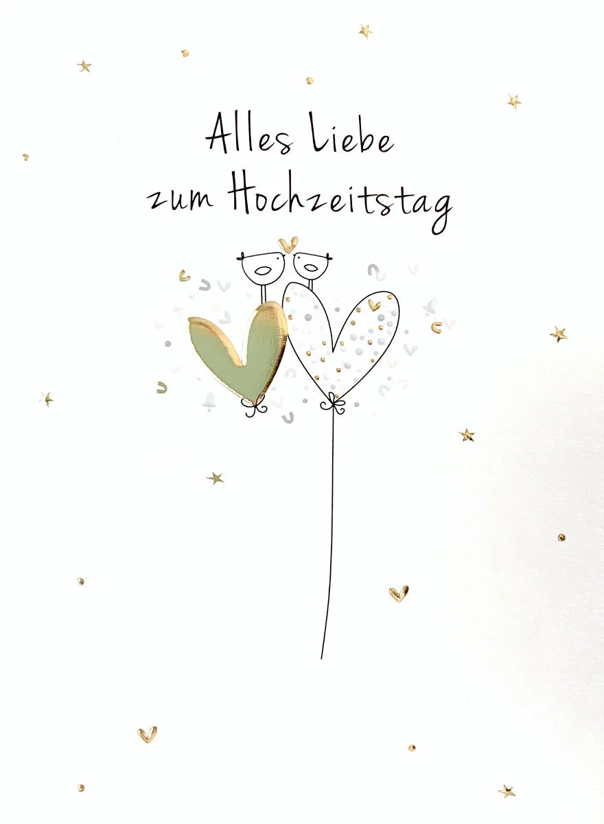 Grußkarte - Alles Liebe zum Hochzeitstag - TK_BRDE20