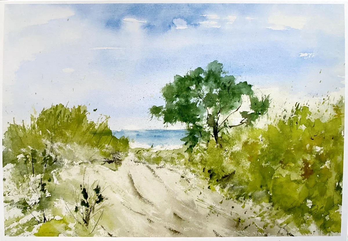 Grußkarte - Strandszene von Hans-Jürgen Gaudeck - 9726