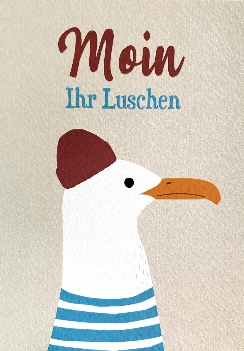 Postkarte - Moin Ihr Luschen - Möwe - PV7065
