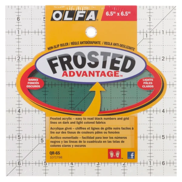 Patchwork-Lineal - 6,5 x 6,5 Inch, frosted - OLFA
