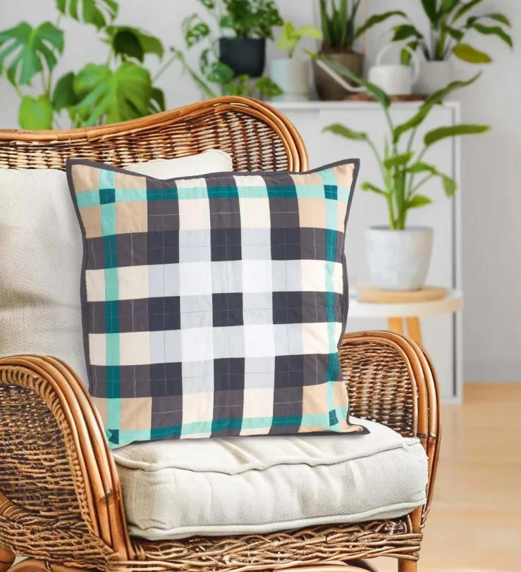 Materialpackung kariertes Kissen "Caroline" - Nähen & Patchwork 3/26
