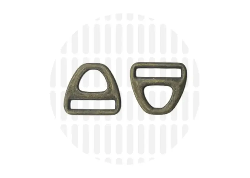 D-Ringe Triangle - 25 mm - Altmessing - ZipperZoo