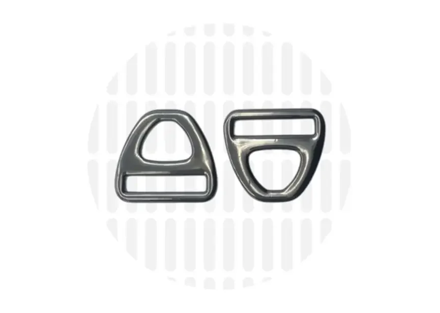 D-Ringe Triangle - 25 mm - Schwarz Nickel - ZipperZoo