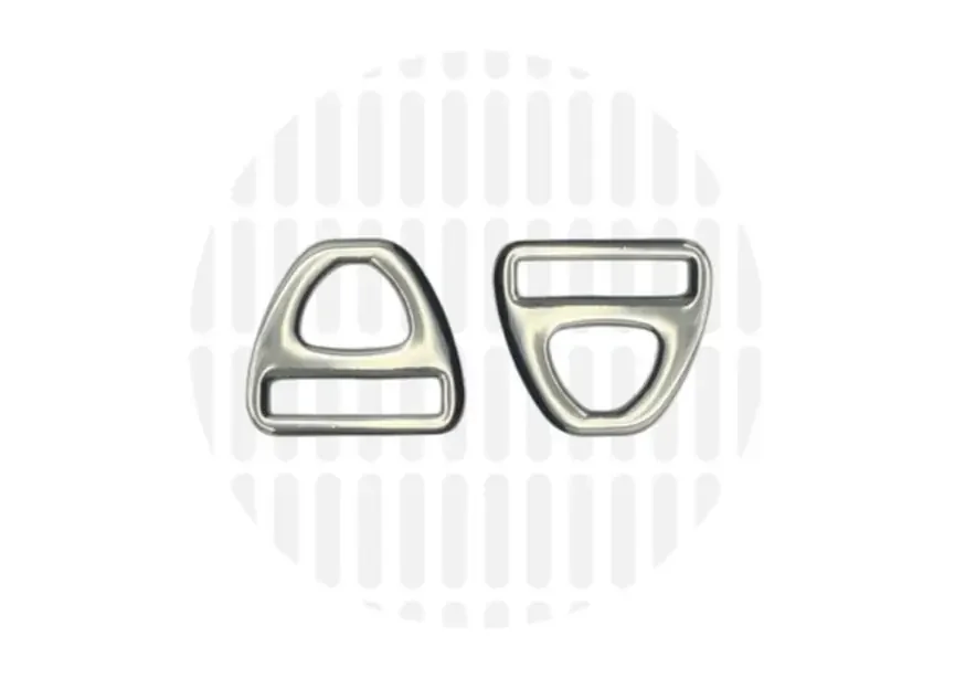 D-Ringe Triangle - 25 mm - Nickel - ZipperZoo