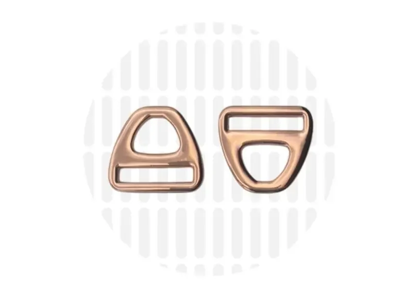 D-Ringe Triangle - 25 mm - Roségold - ZipperZoo