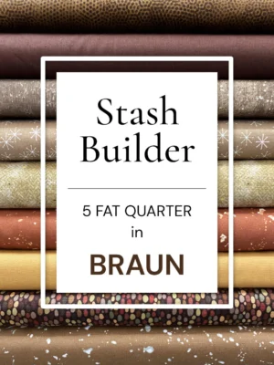 Stash Builder "Braun" - 5er Fat Quarter Set
