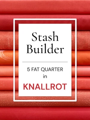 Stash Builder "Knallrot" - 5er Fat Quarter Set