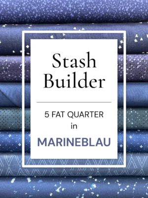 Stash Builder "Marineblau" - 5er Fat Quarter Set