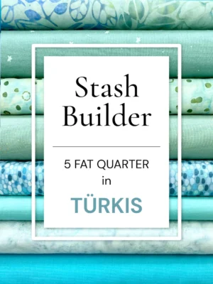 Stash Builder "Türkis" - 5er Fat Quarter Set
