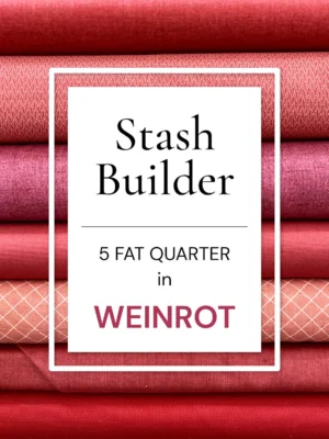 Stash Builder "Weinrot" - 5er Fat Quarter Set