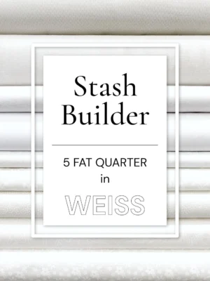 Stash Builder "Weiss" - 5er Fat Quarter Set