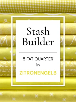 Stash Builder "Zitronengelb" - 5er Fat Quarter Set