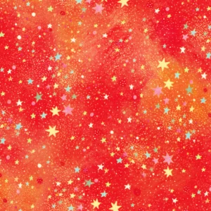 Festive Delight - Stars Scarlet - Robert Kaufman - AVMD-23870-93